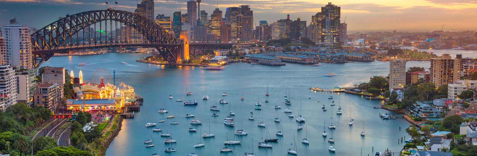 Sydney Harbour at dusk