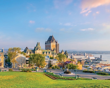 Panoramic view of the Saint Lawrence River, Quebec, Canada